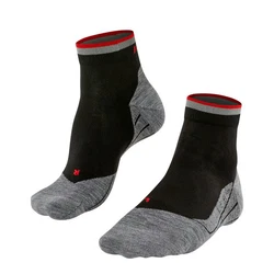 FALKE Sportsocken RU4 Endurance Short Reflect Herren Laufsocken Rot/Schwarz/Lila/Grau