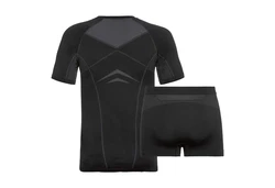 Odlo Funktionsunterwäscheset Performance Unterziehshirt Schwarz/Dunkelgrau/Grau/Blau