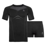 Odlo Funktionsunterwäscheset Performance Unterziehshirt Schwarz/Dunkelgrau/Grau/Blau