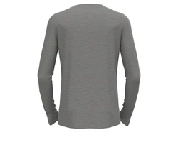 Odlo Langarmshirt Merino Hellgrau/Dunkelgrau/Grau