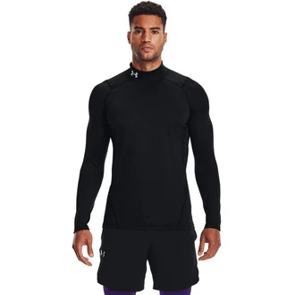 Under Armour ColdGear Fitted Mock Unterziehshirt Schwarz/Lila/Dunkelblau/Rot