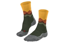 FALKE Trekking-Socken TK2 Crest Braun/Dunkelgrün/Grün/Mischfarben
