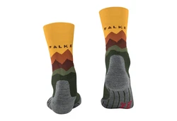 FALKE Trekking-Socken TK2 Crest Braun/Dunkelgrün/Grün/Mischfarben