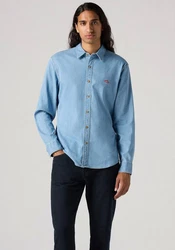 LEVI'S Hemd LS Battery HM Shirt Slim Hellblau/Blau