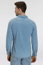 LEVI'S Hemd LS Battery HM Shirt Slim Hellblau/Blau