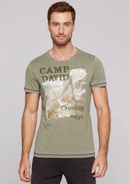 T-Shirt mit offenen Kanten