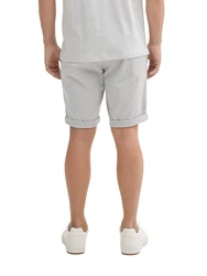 TOM TAILOR Denim Shorts Regular Fit Chino mit Gürtel Grau
