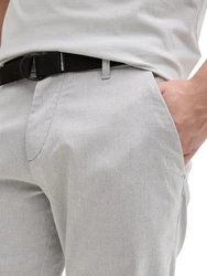 TOM TAILOR Denim Shorts Regular Fit Chino mit Gürtel Grau