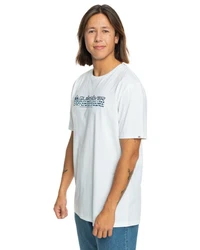 Quiksilver T-Shirt Omni Fill Blau/Weiß