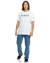 Quiksilver T-Shirt Omni Fill Blau/Weiß