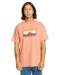 Quiksilver T-Shirt Step Inside Gelb/Rosa/Grau
