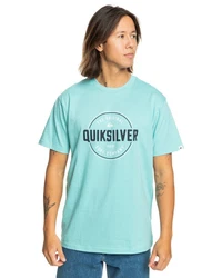 Quiksilver T-Shirt Circle Up Hellblau/Blau/Silber/Grün/Türkis