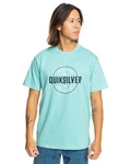 Quiksilver T-Shirt Circle Up Hellblau/Blau/Silber/Grün/Türkis