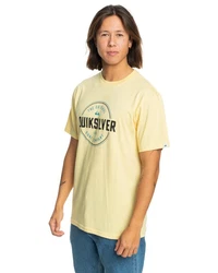 Quiksilver T-Shirt Circle Up Silber/Gelb/Grün/Khaki/Gold