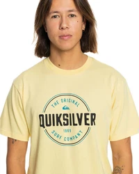 Quiksilver T-Shirt Circle Up Silber/Gelb/Grün/Khaki/Gold