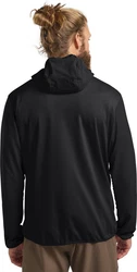 Jack Wolfskin Kapuzenfleecejacke PRELIGHT TRAIL HOODY Schwarz/Braun/Grau