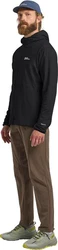 Jack Wolfskin Kapuzenfleecejacke PRELIGHT TRAIL HOODY Schwarz/Braun/Grau