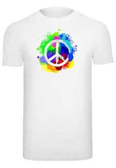 Merchcode T-Shirt Peace Graffiti Round Neck