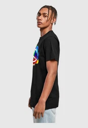 Merchcode T-Shirt Peace Graffiti Round Neck Mischfarben/Schwarz