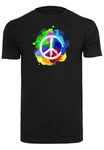 Merchcode T-Shirt Peace Graffiti Round Neck Mischfarben/Schwarz