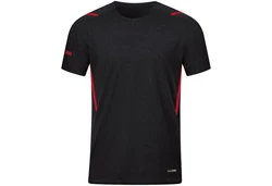 Jako T-Shirt Challenge Freizeit Schwarz/Rot/Dunkelgrau/Dunkelrot
