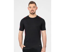 Jako T-Shirt Challenge Freizeit Schwarz/Rot/Dunkelgrau/Dunkelrot