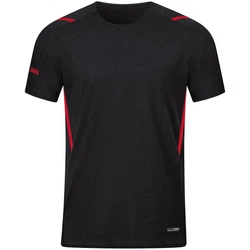 Jako T-Shirt Challenge Freizeit Schwarz/Rot/Dunkelgrau/Dunkelrot