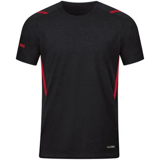 Jako T-Shirt Challenge Freizeit Schwarz/Rot/Dunkelgrau/Dunkelrot