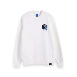 Fleecepullover Herren Sweatshirt Chest Embroidery Crewneck 156794
