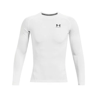 Under Armour HeatGear Armour Comp LS Funktionsshirt schwarz/wei Under Armour HeatGear Armour Comp LS Funktionsshirt schwarz/wei