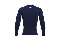 Under Armour HeatGear Armour Comp LS Funktionsshirt Dunkelblau/Blau/Hellblau/Rot