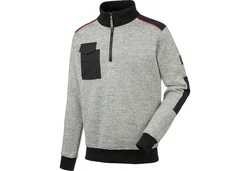 Würth MODYF Troyer Perseus Fleecepullover Hellgrau/Grau/Rot/Schwarz