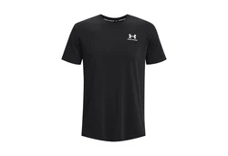 Under Armour T-Shirt Heavyweight Kurzarm-Oberteil mit aufgesticktem Logo schwarz/weiß
