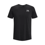 Under Armour T-Shirt Heavyweight Kurzarm-Oberteil mit aufgesticktem Logo schwarz/weiß