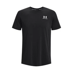 Under Armour T-Shirt Heavyweight Kurzarm-Oberteil mit aufgesticktem Logo schwarz/weiß