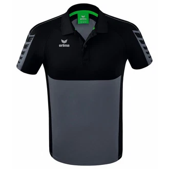 Erima Poloshirt Six Wings Grau/Schwarz/Dunkelgrau/Dunkelblau/Blau/Grün