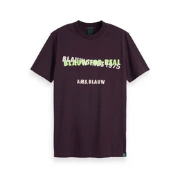 T-Shirt Herren T-Shirt Blauw Artwork Tee 153615