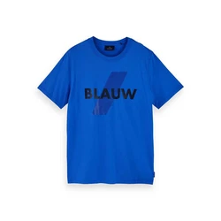 Scotch & Soda T-Shirt Basic Blauw Tee (156809) 156809