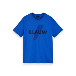 T-Shirt Herren T-Shirt Basic Blauw Tee 156809