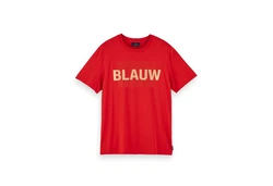 Scotch & Soda T-Shirt Basic Blauw Tee (156809) 156809