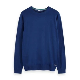 Fleecepullover Herren Pullover Ams Blauw Cashmere Crew Neck 156536