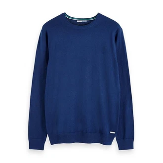 Scotch & Soda Herren Pullover Ams Blauw Cashmere Crew Neck (156536)