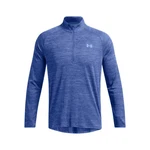 Under Armour Longsleeve Ua Tech Textured 1/2 Zip Hellblau/Blau/Rot