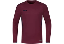 Jako Fleecepullover Sweat Challenge Lila/Dunkelrot/Rosa/Rot
