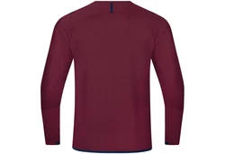 Jako Fleecepullover Sweat Challenge Lila/Dunkelrot/Rosa/Rot