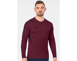 Jako Fleecepullover Sweat Challenge Lila/Dunkelrot/Rosa/Rot