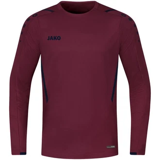 Jako Fleecepullover Sweat Challenge Lila/Dunkelrot/Rosa/Rot