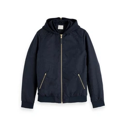 Allwetterjacke Herren Bomberjacke Jacquard Bomber Zip Hood 153446