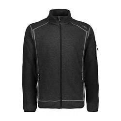 CMP Sweatjacke Man Jacket Knit-Tech NERO/GLACIER