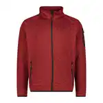 CMP Sweatjacke Man Jacket Knit-Tech rotmeliert CMP Sweatjacke Man Jacket Knit-Tech rotmeliert